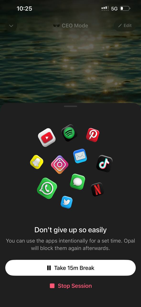 Breaks + overrides in the existing Opal app